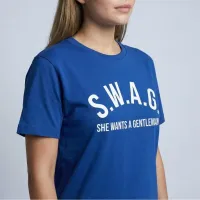S.W.A.G. Gentleman Women’s T Shirt - Blue – Image 2