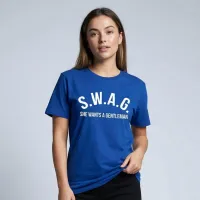 S.W.A.G. Gentleman Women’s T Shirt - Blue – XXL