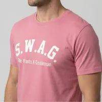 S.W.A.G. Gentleman T Shirt - Baby Pink – Image 2