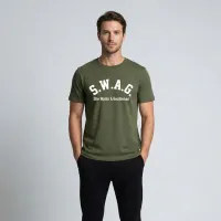 S.W.A.G. Gentleman T Shirt - Olive – Image 4