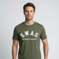 S.W.A.G. Gentleman T Shirt - Olive – XXL