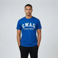 S.W.A.G. Gentleman T Shirt - Blue – Image 4