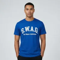 S.W.A.G. Gentleman T Shirt - Blue – S