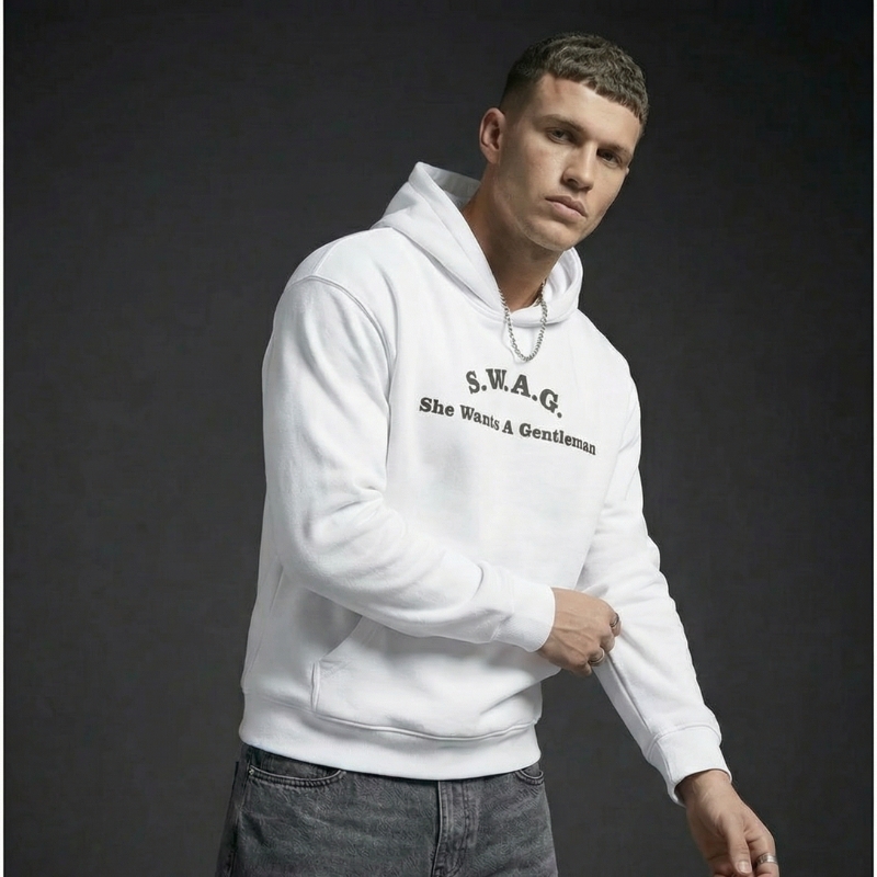 S.W.A.G. Gentleman Hoodie – M, White