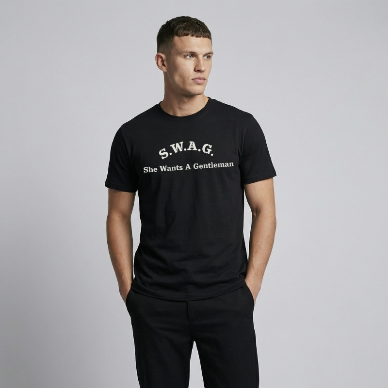 S.W.A.G. Gentleman T Shirt – XXL, Black
