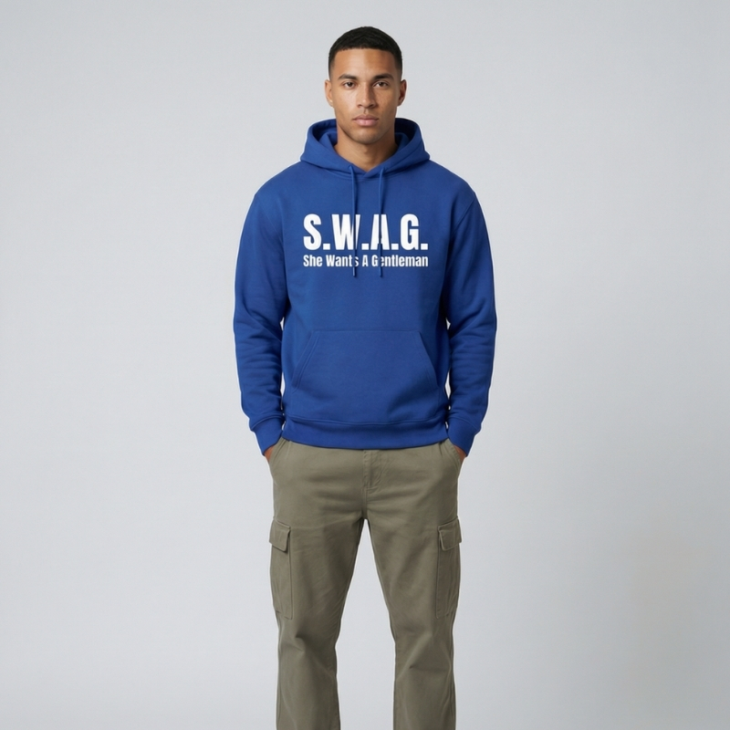 S.W.A.G. Gentleman Hoodie - Blue – Image 4