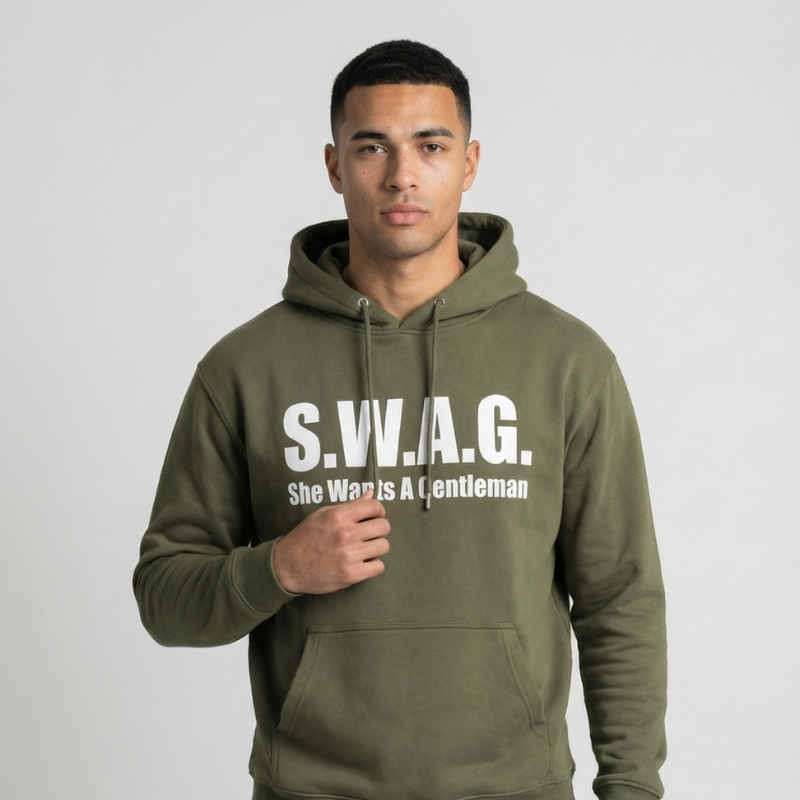 S.W.A.G. Gentleman Hoodie - Olive – Image 4