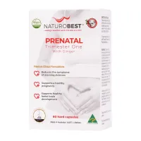 NaturoBest Prenatal Trimester One with Ginger 🧡 – 60 caps