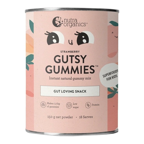 Nutra Organics Gutsy Gummies 🧡 – Strawberry