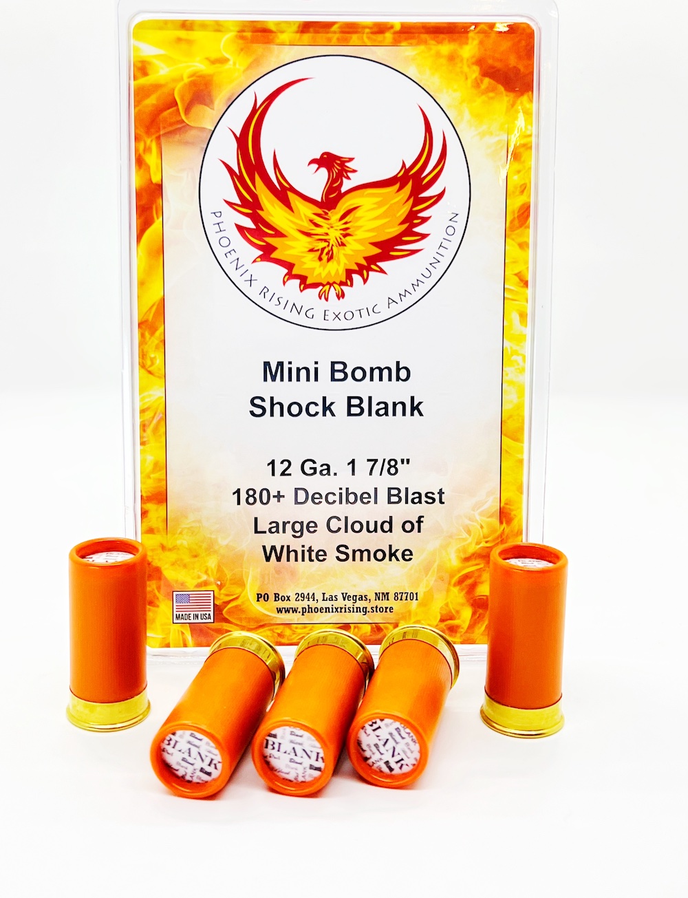 Mini Bomb Shock Blank 12 Gauge 1 7/8" Less Lethal Rounds 5 Pack – Image 1