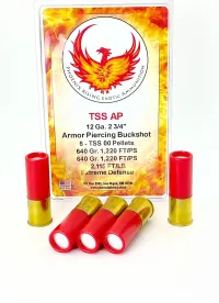 TSS Armor Piercing Buckshot 12 Gauge 2 3/4" Rounds 5 Pack – Image 1