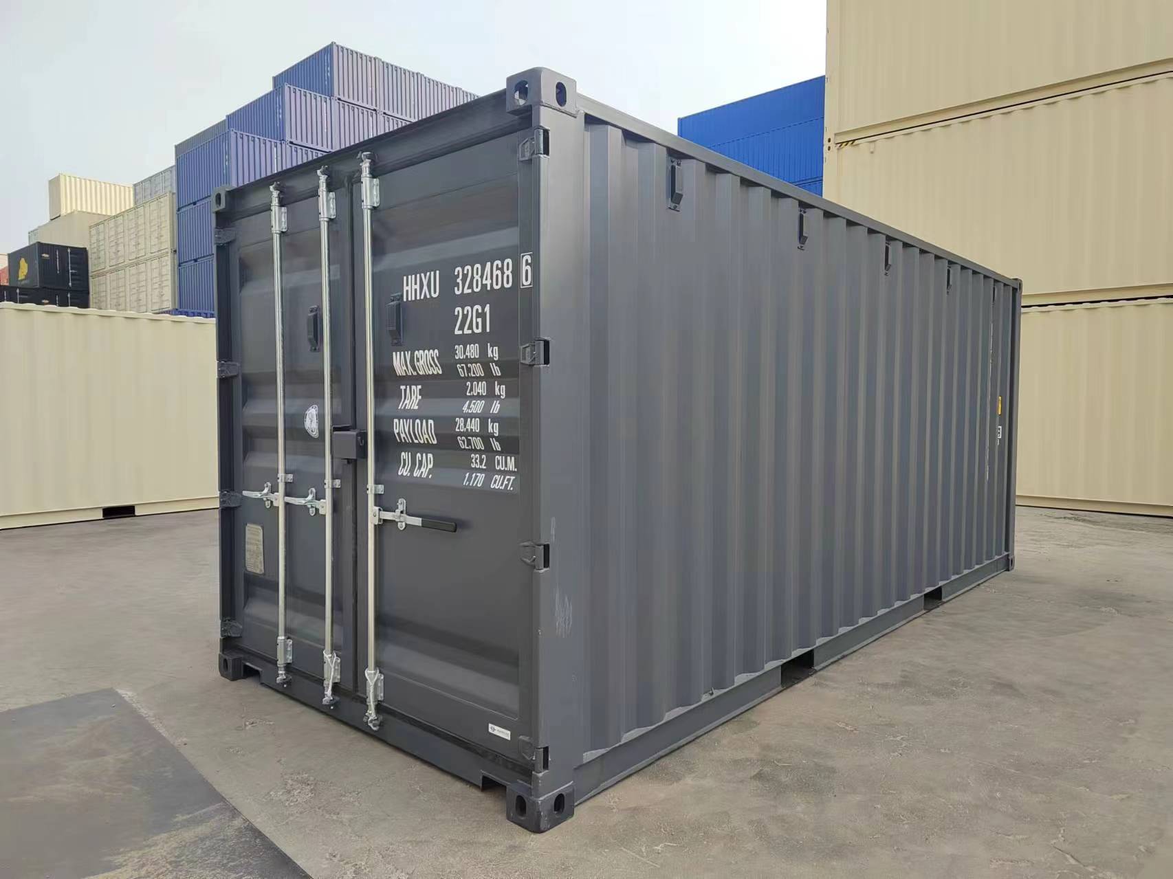20 ft Standard - Halifax – Slate | RAL 7015, Double Door