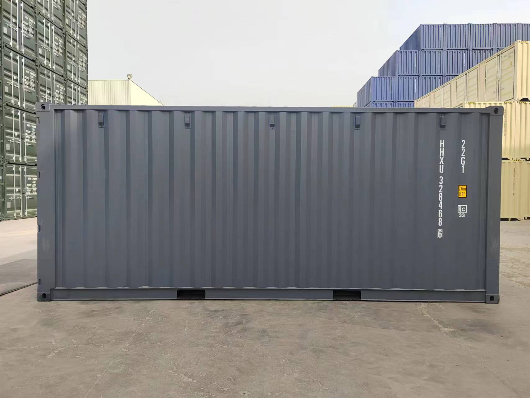 20 ft Standard - Halifax – Slate | RAL 7015, Full Open Side