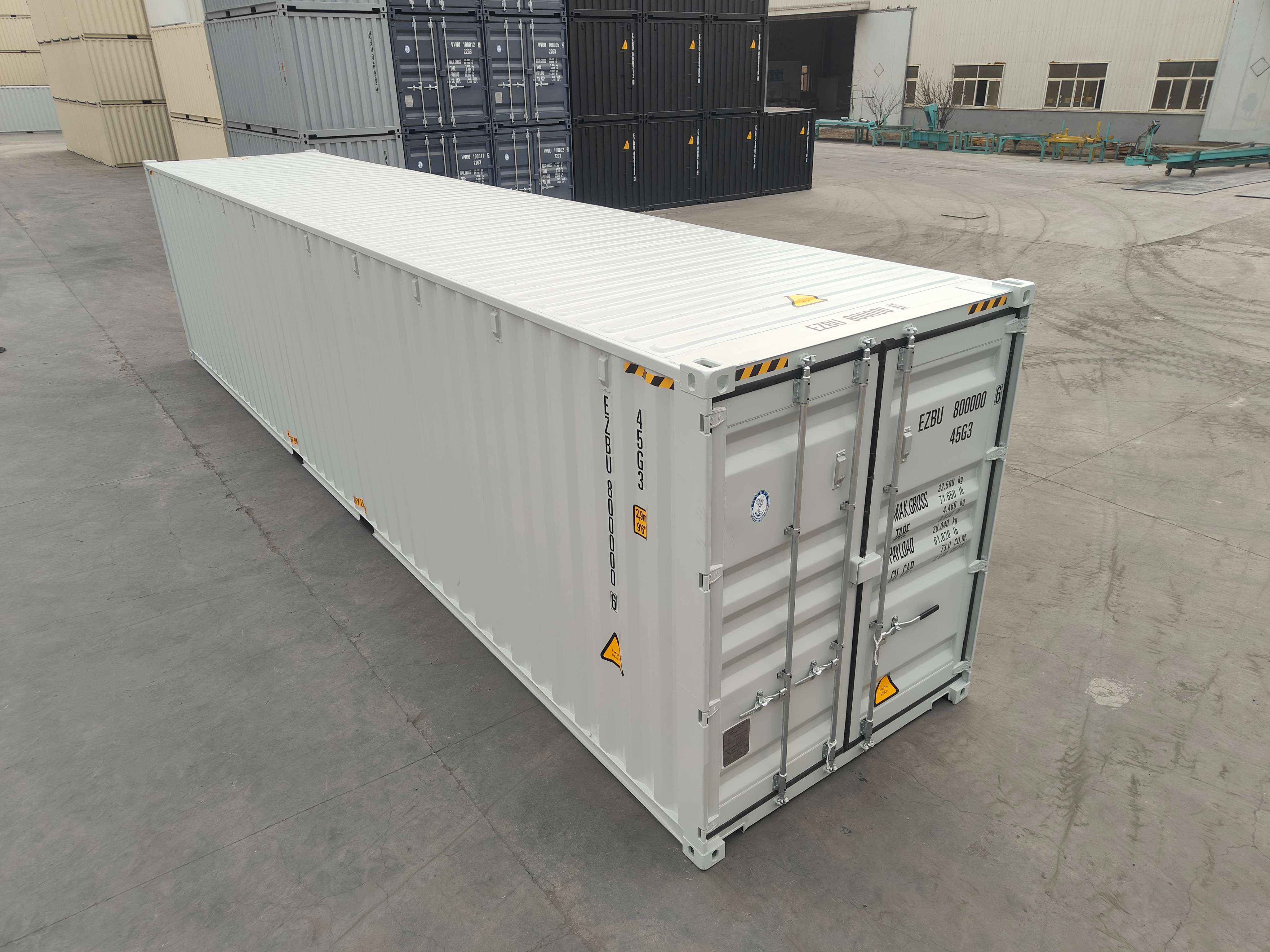 40 ft High Cube - Halifax – Light Grey | RAL 7035, Single Door