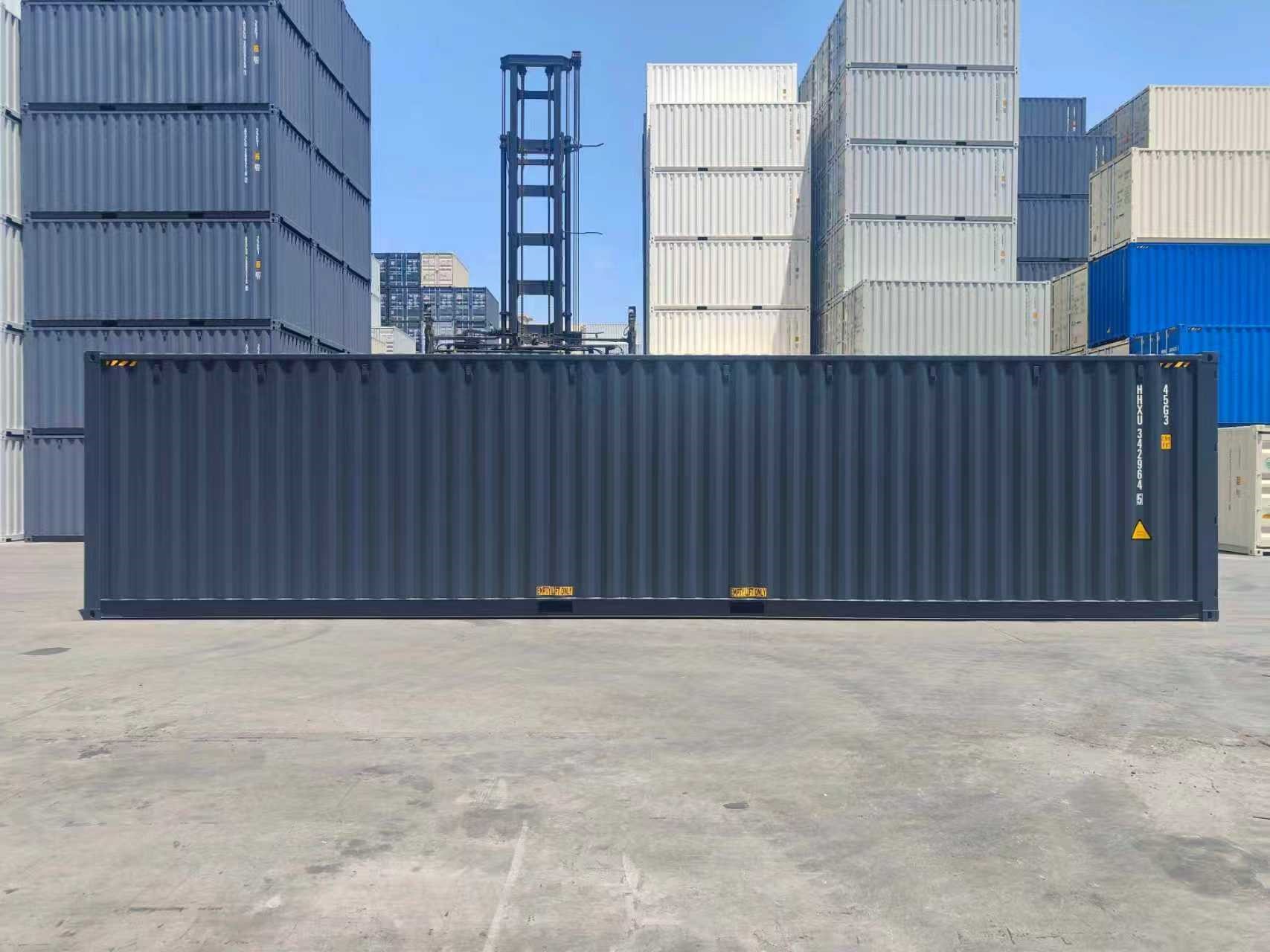 40 ft High Cube - Halifax – Anthracite Grey | RAL 7016, Full Open Side