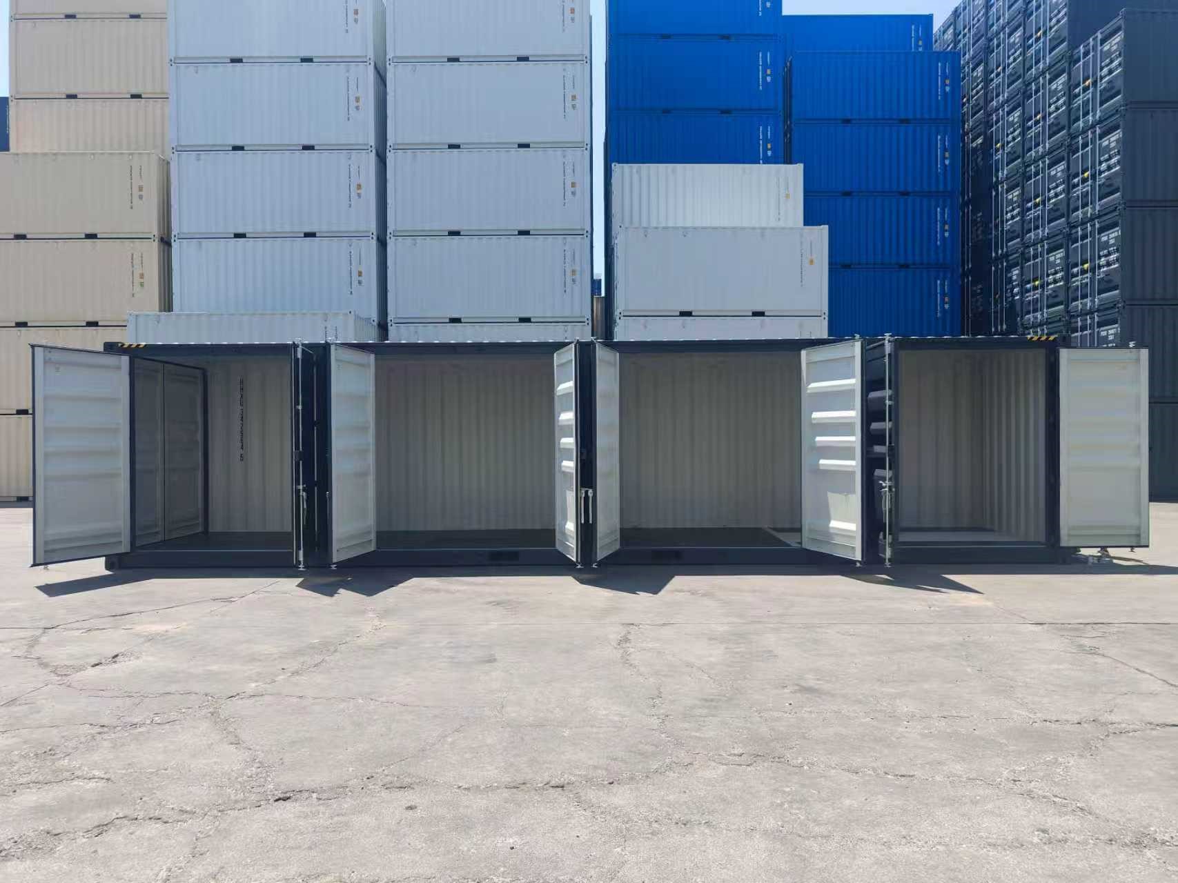 40 ft High Cube - Halifax – Anthracite Grey | RAL 7016, Open Side 4-Door