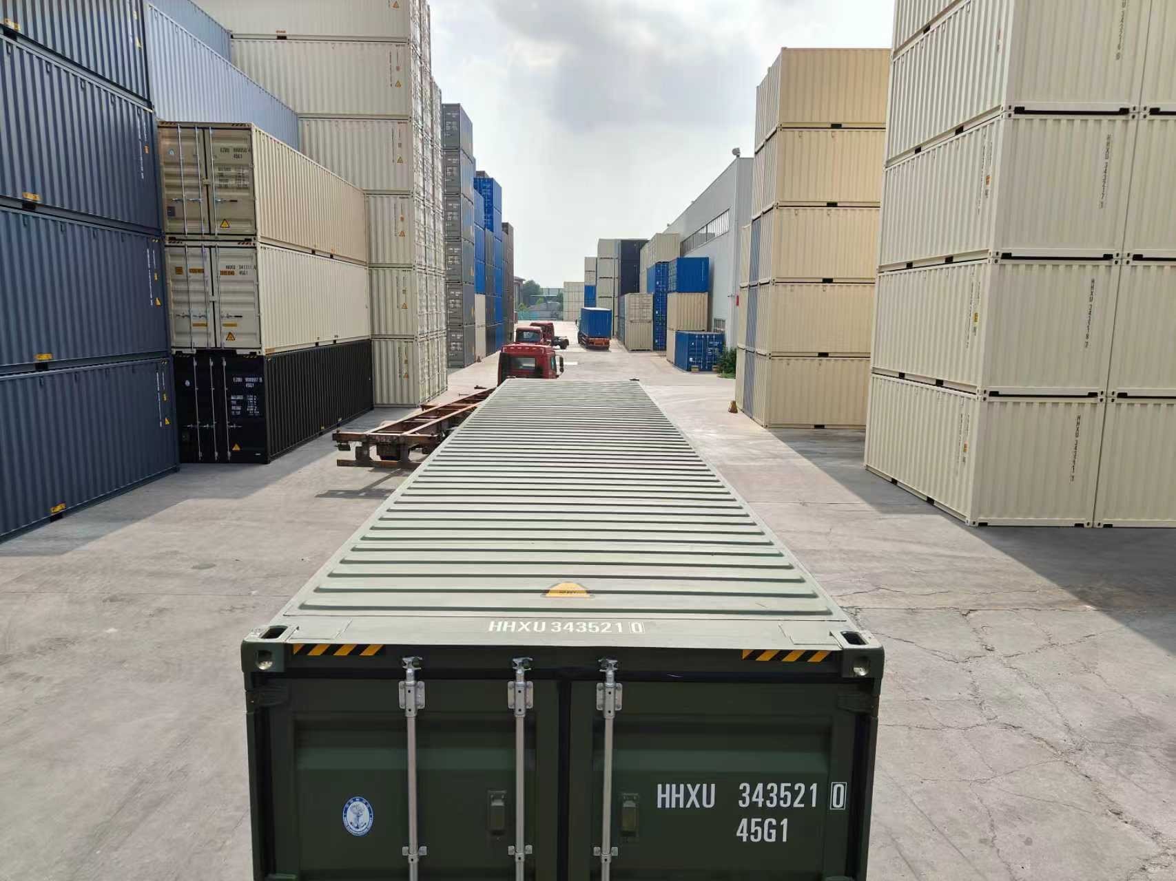 40 ft High Cube - Halifax – Olive Green | RAL 6003, Single Door