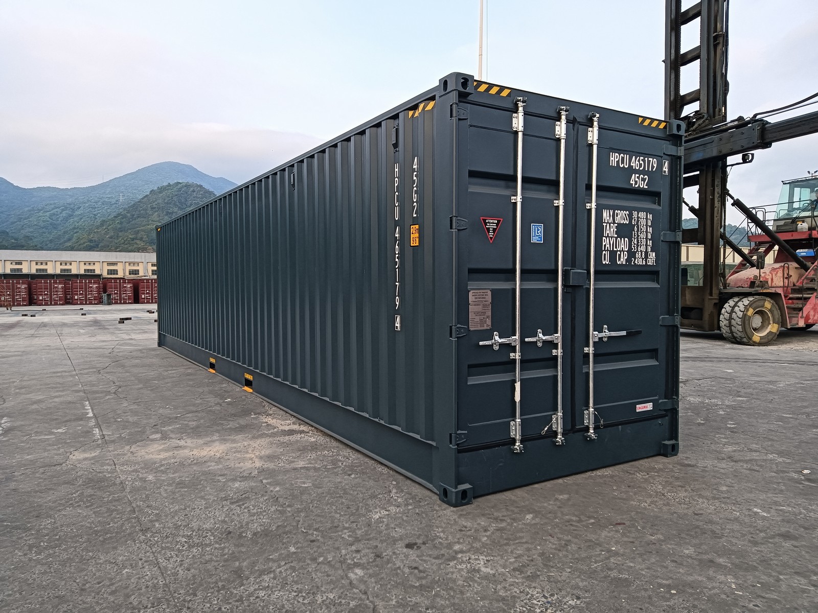 40 ft High Cube - Halifax – Slate | RAL 7015, Double Door