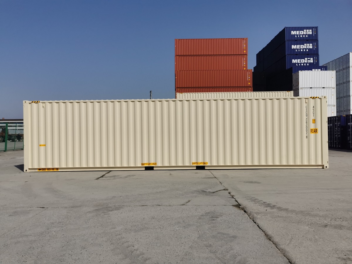 40 ft High Cube - Halifax – Beige | RAL 1015, Full Open Side