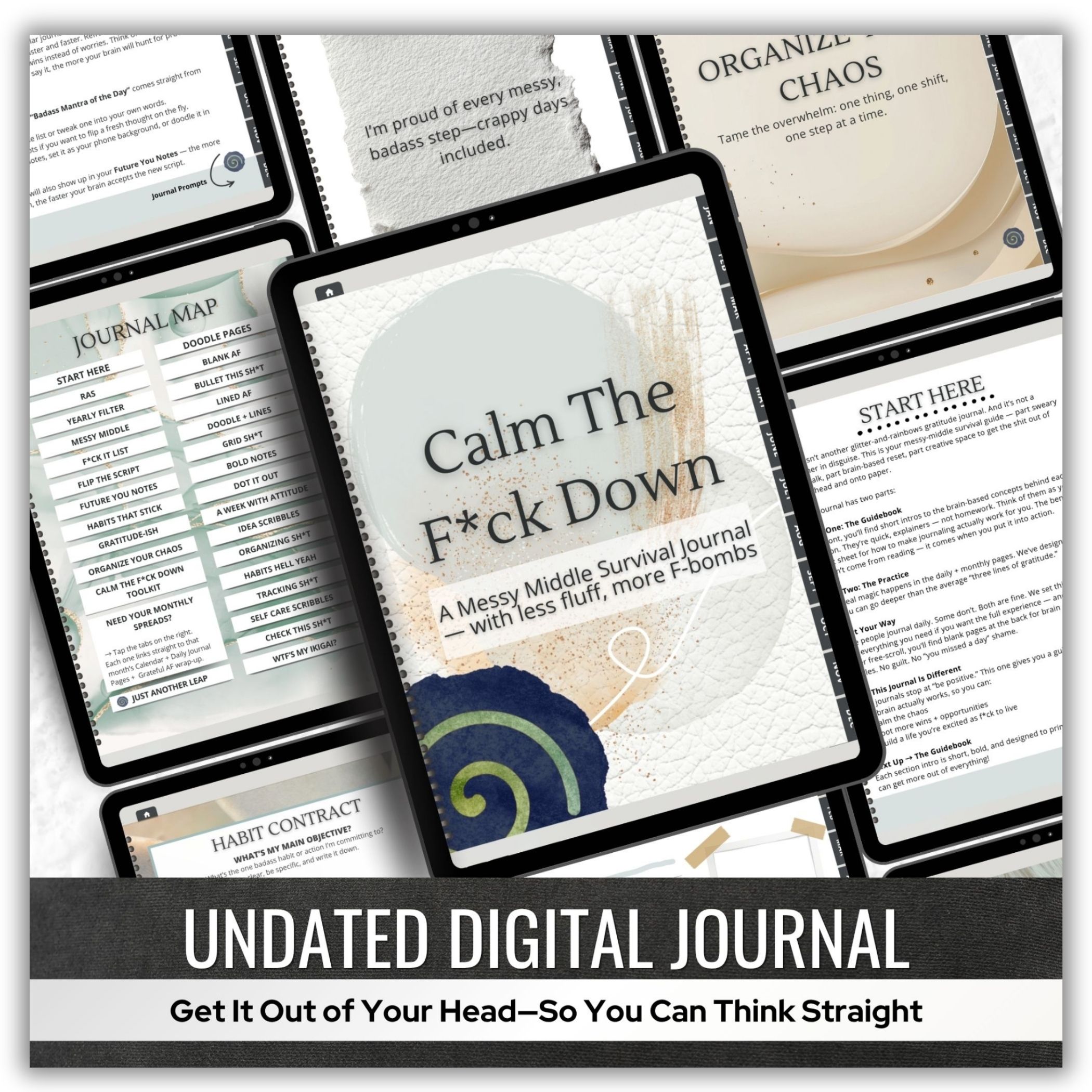 Digital Journaling System: Calm F Down – Image 1