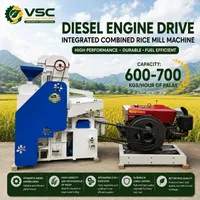 6LM Diesel Engine Drive Integrated Combined Rice Mill Machine  – Image 1