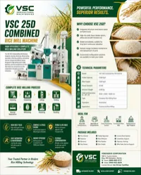 VSC 25D Combined Rice Mill Machine  – Image 2