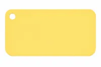 Custom Text Keychain – Yellow, White