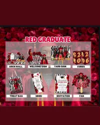 Red Graduate Luxury Graduation Bundle – Class of 2026 – Image 1