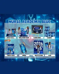 Nurse Academy Blue Graduation Bundle – Class of 2026 – Image 1
