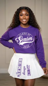 Senior Year Custom Skirt Set – Personalized Graduation Bundle – Image 1