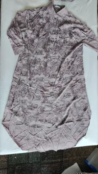 Dusty Mauve Toile Three-Piece Silk Set – Image 4