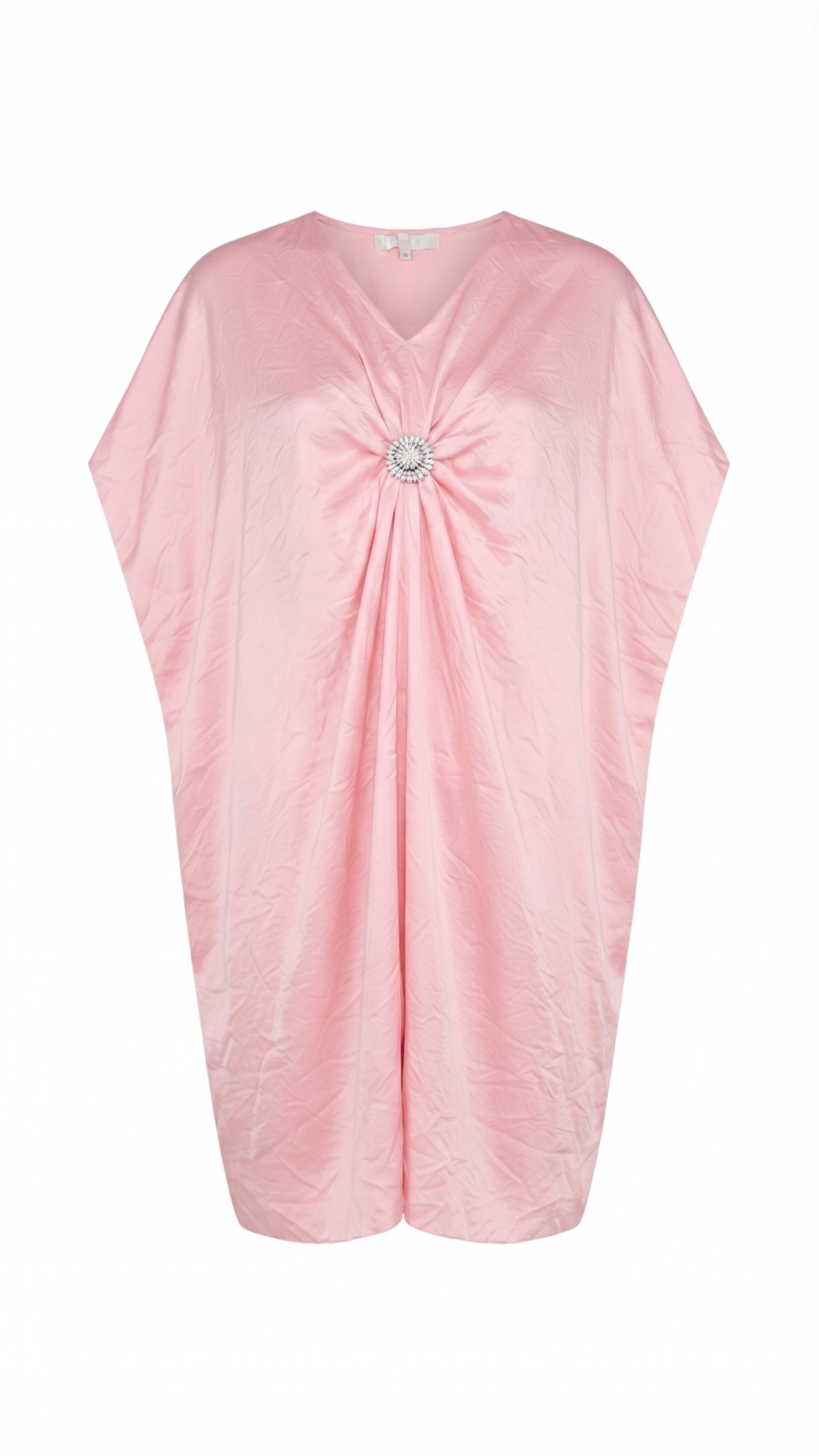Blush Pink Crystal Draped Kaftan – Image 3