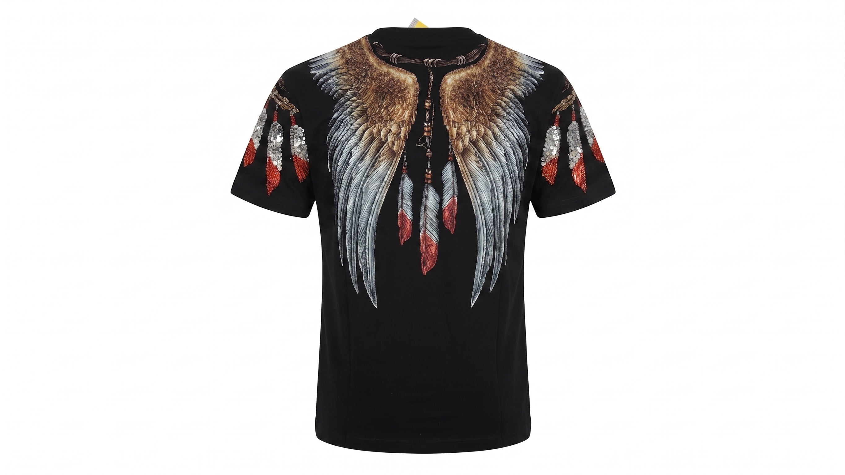 Black Winged Eagle Embellished T-Shirt – Image 5