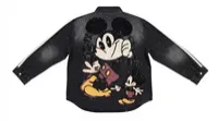 Charcoal Mickey Mouse Patchwork Denim Jacket – Image 5