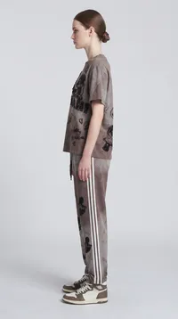 Brown Mickey Mouse Embroidered Tracksuit Set – Image 3