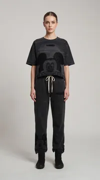 Black Mickey Mouse Monochrome Tracksuit Set – Image 1