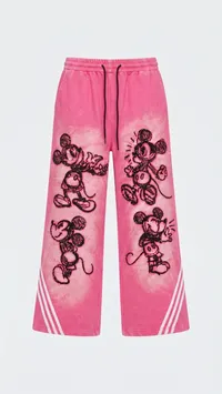 Pink Mickey Mouse Graphic Tracksuit Set – Image 5