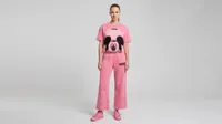 Pink Mickey Mouse Wide Leg Tracksuit Set – Image 1