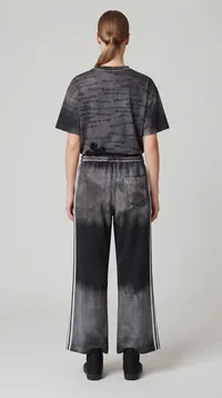 Black Gradient Mickey Wide Leg Co-Ord Set – Image 2