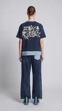 Mickey Distressed Denim Style Co-Ord Set – Image 2