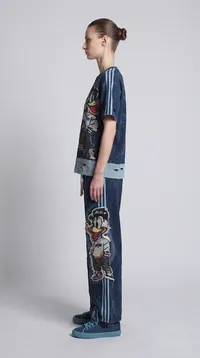 Mickey Distressed Denim Style Co-Ord Set – Image 3
