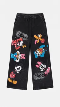 Black Mickey Character Graphic Co-Ord Set – Image 5