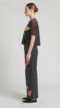 Black Mickey Character Graphic Co-Ord Set – Image 3