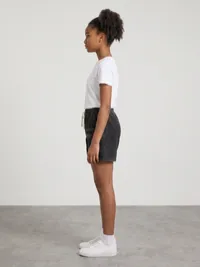 Black Mickey Embroidered Lounge Shorts – Image 3