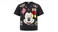 Black Mickey Patchwork Graphic Oversized T-Shirt – Image 4