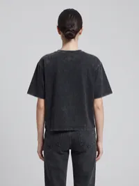 Black Mickey Patchwork Graphic Oversized T-Shirt – Image 2
