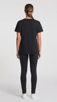 Black Minnie Crystal Graphic T-Shirt – Image 2