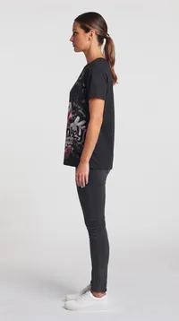 Black Minnie Crystal Graphic T-Shirt – Image 3