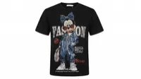 Black Mickey Fashion Crystal Graphic T-Shirt – Image 4