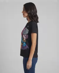 Black Daisy Duck Graphic Cartoon T-Shirt – Image 3